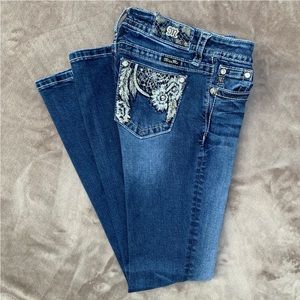 Miss Me Chloe Boot Cut Dream Catcher Pocket Mid Rise Jeans